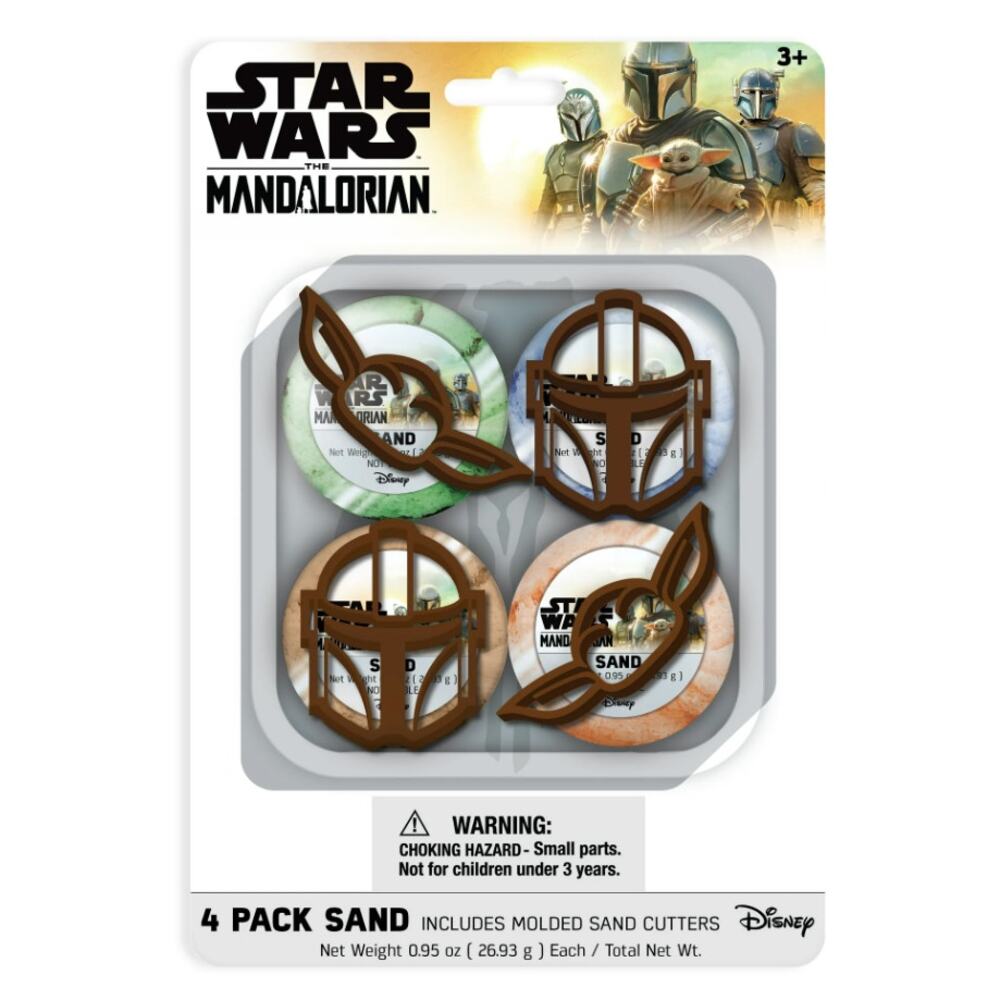 Star Wars The Mandalorian Sand Cutter 4-Pack Set Creative Party Favors NEW